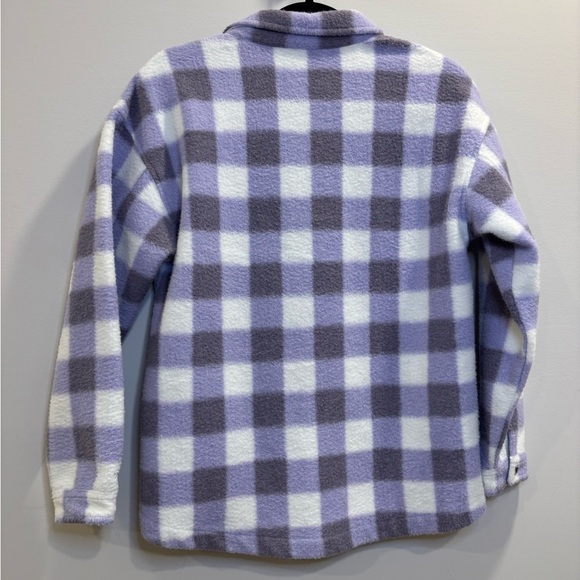 DSG Purple and White Buffalo Plaid Lavender Checkered Jacket - Picture 5 of 8
